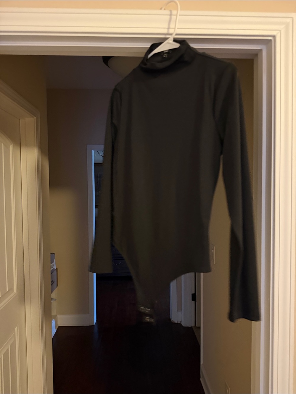 Express Black Long-Sleeve Turtleneck Bodysuit